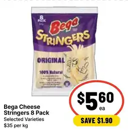 Ritchies Bega Cheese Stringers 8 Pack offer