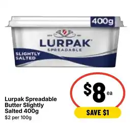Ritchies Lurpak Spreadable Butter Slightly Salted offer