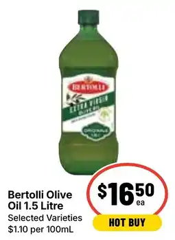 Ritchies Bertolli Olive Oil 1.5 Litre offer