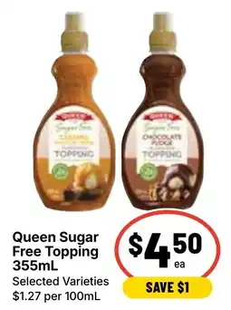 Ritchies Queen Sugar Free Topping offer