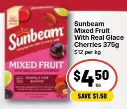 Ritchies Sunbeam Mixed Fruit With Real Glace Cherries offer