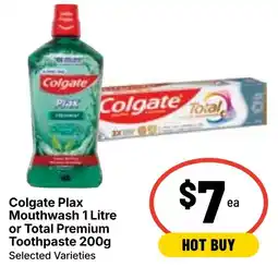 Ritchies Colgate Plax Mouthwash or Total Premium Toothpaste offer