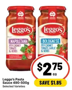 Ritchies Leggo's Pasta Sauce offer