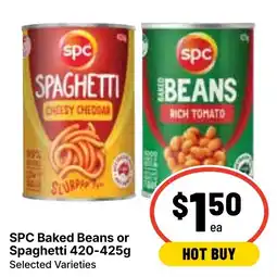 Ritchies SPC Baked Beans or Spaghetti offer