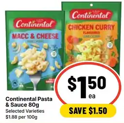 Ritchies Continental Pasta & Sauce offer