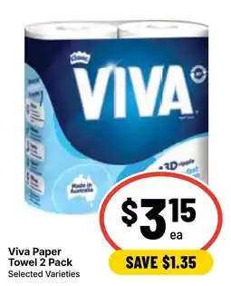 Ritchies Viva Paper Towel 2 Pack offer