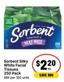 Ritchies Sorbent Silky White Facial Tissues offer