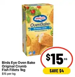Ritchies Birds Eye Oven Bake Original Crumb Fish Fillets offer