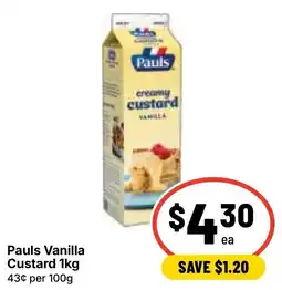 Ritchies Pauls Vanilla Custard offer