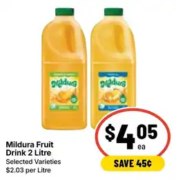 Ritchies Mildura Fruit Drink offer