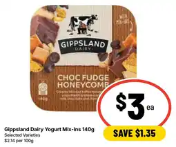 Ritchies Gippsland Dairy Yogurt Mix-Ins offer