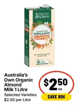 Ritchies Australia's Own Organic Almond Milk offer