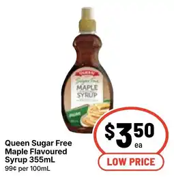 Ritchies Queen Sugar Free Maple Flavoured Syrup offer