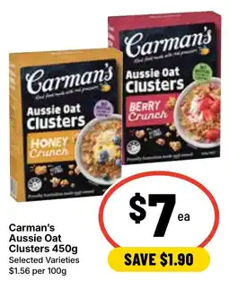 Ritchies Carman's Aussie Oat Clusters offer