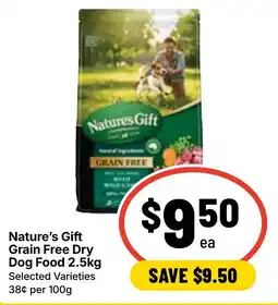 Ritchies Nature's Gift Grain Free Dry Dog Food offer