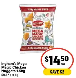 Ritchies Ingham's Mega Magic Chicken Nuggets offer