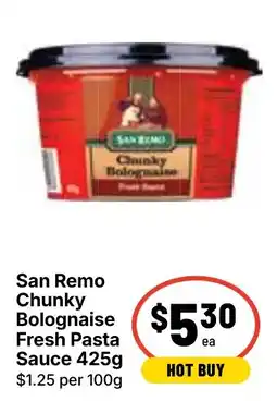 Ritchies San Remo Chunky Bolognaise Fresh Pasta Sauce offer