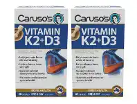 Caruso's Natural Health Vitamain K2 + D3 60 Capsules