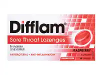 Difflam Sore Throat Lozenges Sugar Free 16 Pack Rasberry