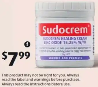 ALDI Sudocrem 125g offer