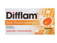 Direct Chemist Outlet Difflam Sore Throat Lozenges Sugar Free 16 Pack Orange offer