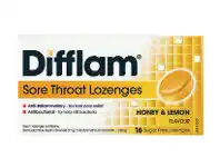 Direct Chemist Outlet Difflam Sore Throat Lozenges Sugar Free 16 Pack Honey & Lemon offer