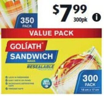 ALDI Bulk Sandwich Bags 300Pk offer