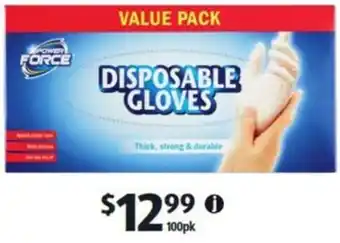 ALDI Disposable Latex Gloves 100Pk offer