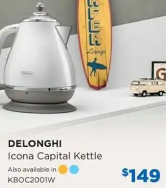 Bing Lee Delonghi Icona Capital Kettle KBOC2001W offer