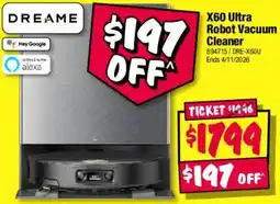 JB Hi-Fi Dreame X60 Ultra Robot Vacuum Cleaner offer
