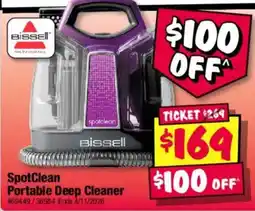 JB Hi-Fi Bissell SpotClean Portable Deep Cleaner offer