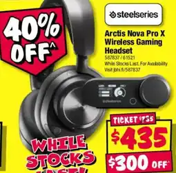 JB Hi-Fi steelseries Arctis Nova Pro X Wireless Gaming Headset offer
