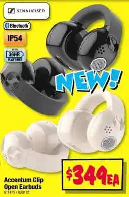 JB Hi-Fi Sennheiser Accentum Clip Open Earbuds offer