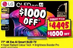 JB Hi-Fi LG 77" 4K Evo AI Smart OLED TV offer
