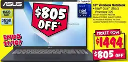 JB Hi-Fi Asus Vivobook Notebook offer
