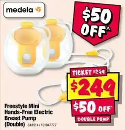 JB Hi-Fi medela Freestyle Mini Hands-Free Electric Breast Pump (Double) offer