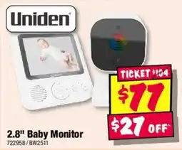 JB Hi-Fi Uniden 2.8" Baby Monitor offer