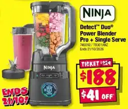 JB Hi-Fi Ninja Detect Duo Power Blender Pro + Single Serve offer