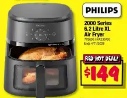 JB Hi-Fi Philips 2000 Series 6.2 Litre XL Air Fryer offer