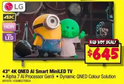 JB Hi-Fi LG 43" 4K QNED AI Smart MiniLED TV offer