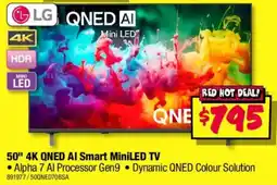 JB Hi-Fi LG 50" 4K QNED AI Smart MiniLED TV offer