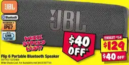 JB Hi-Fi JBL Flip 6 Portable Bluetooth Speaker offer