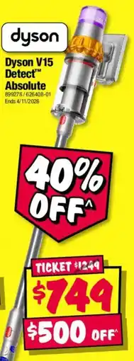 JB Hi-Fi Dyson V15 Detect Absolute offer