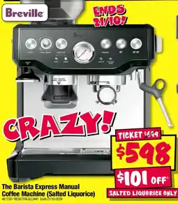 JB Hi-Fi Breville The Barista Express Manual Coffee Machine offer