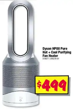 JB Hi-Fi Dyson HP00 Pure Hot + Cool Purifying Fan Heater offer