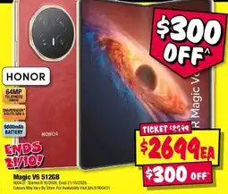 JB Hi-Fi Honor Magic V6 512GB offer