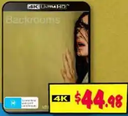 JB Hi-Fi Backrooms 4K Ultra HD offer