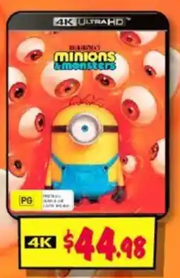 JB Hi-Fi Minions & Monsters offer