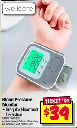 JB Hi-Fi wellcare Blood Pressure Monitor offer