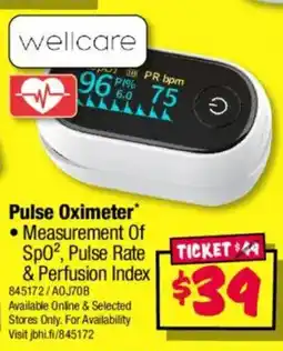 JB Hi-Fi Wellcare Pulse Oximeter offer